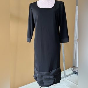 Black dress with ruffles